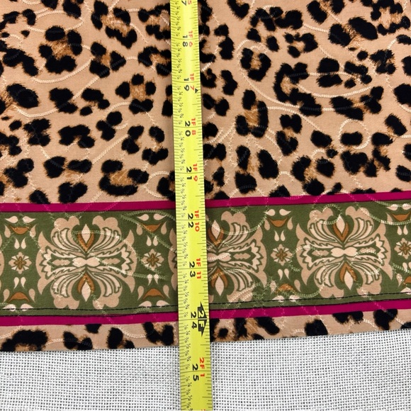 Jm Collection Petite Chelsea Cheetah Jacquard Top P/L - Picture 10 of 12